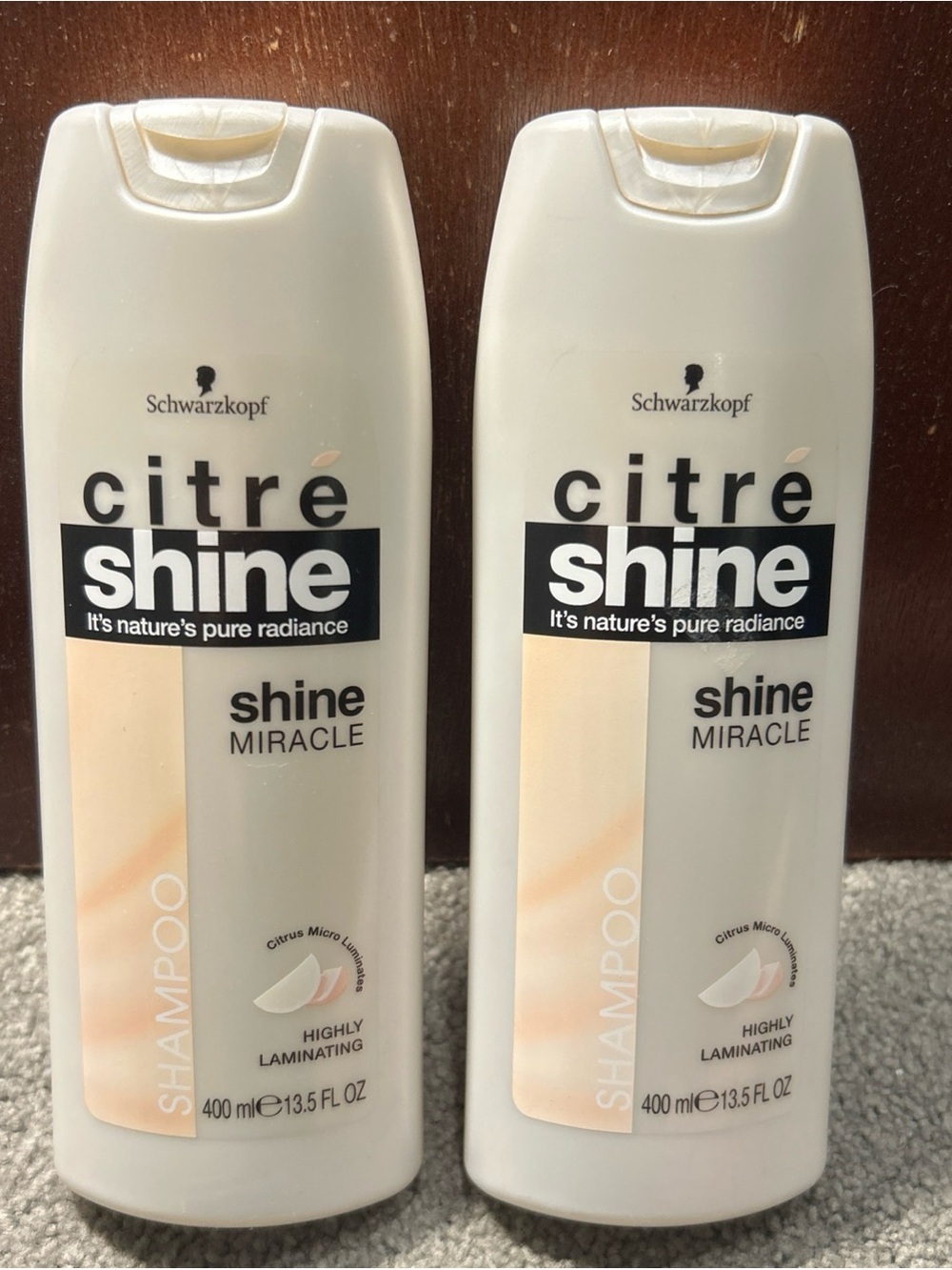 BROKEN CAP - X2 Schwarzkopf Citre Shine Highly Laminating Shine Miracle Shampoo